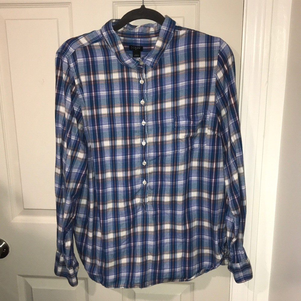 Jcrew popover plaid